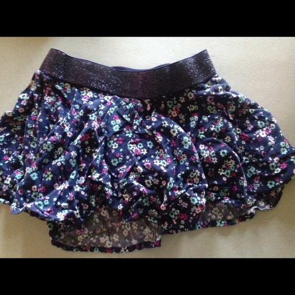 Blue Floral Justice Skort - Picture 2 of 3